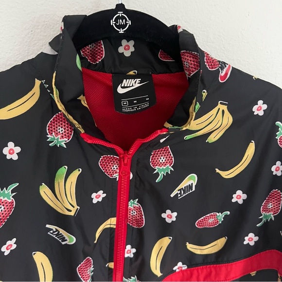 Nike Strawberry Banana Fruit Medium Windbreaker Track Jacket - Picture 4 of 7